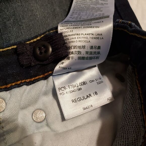 Signature Levi 18 Regular dark blue washed look - Picture 2 of 3